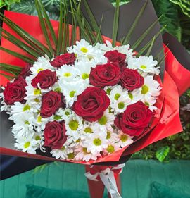 papatya ve gül buketleri aksoy çiçekçilik